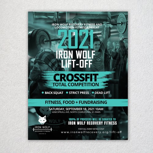 Design an eye-catching flyer for a lifting competition to raise money for a nonprofit organization Ontwerp door Atto™