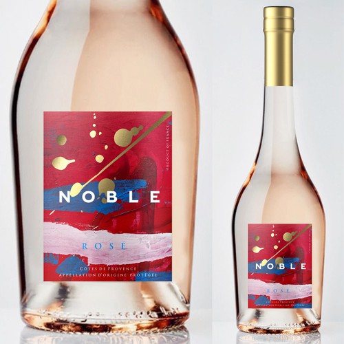 Designs Rose Wine Label Product label contest
