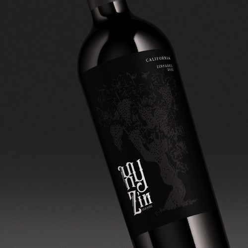 Gothic Old Vine Zinfandel Wine Label Design réalisé par sam2021