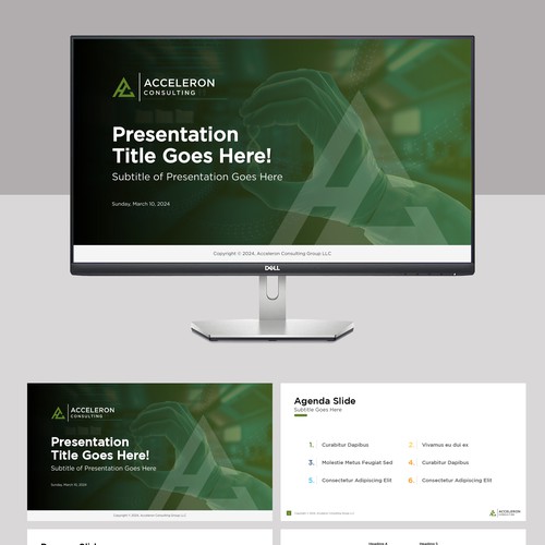 Modern impactful powerpoint template Design by Wisden