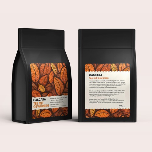 Cascara tea label Design von Experiva