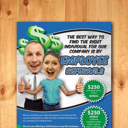 Free Employee Referral Program Flyer Template 2158