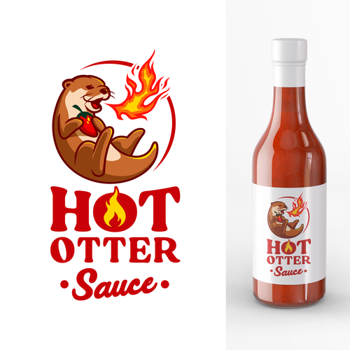 Design a Hot Sauce logo with an Otter Design by illergo