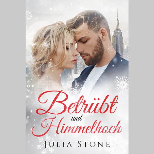 E-book cover for romantic Christmas novel Design by Evocative ✘