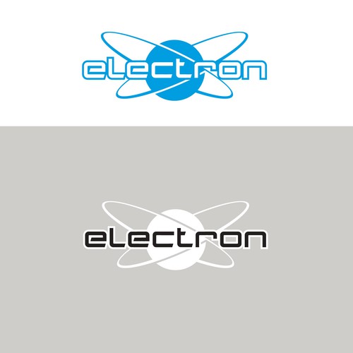 Newlogo designwith the electron drawn as a solid logo Diseño de Xisco™