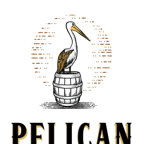 Logo and label for a wine  product.