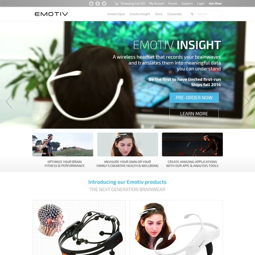 Redesign website for International Award Winning EEG system Design by Zallhady