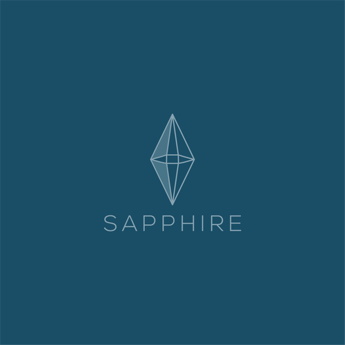 Sophisticated logo for high end medspa incorporate a ‘jewel/gem’ looking image in a tasteful way. Design by Floretnet