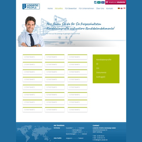 Landing page design contest entry by eeeh_aarrh