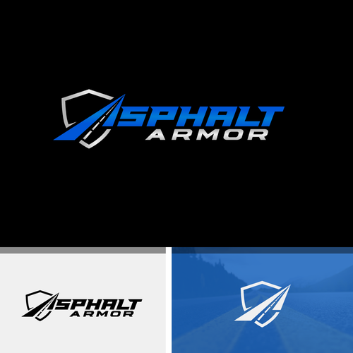 Powerful logo design for the most durable asphalt coating available Design by shadow`art