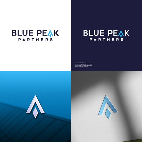 Ascend with Us: Blue Peak Partners Logo Challenge – Create a Symbol of Innovation, Growth, and Su Diseño de 3nigma