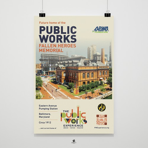 Raise awaress of Public Works and get your designs in the hands of international businesses Design by ADMDesign Studio
