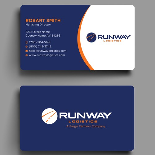 Design di Runway Logistics Business Card di prosenjit_P