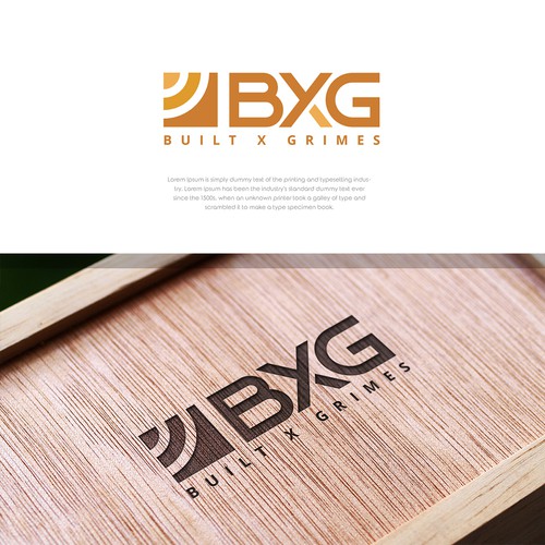 Abstract wood and steel logo for custom furniture maker Design by Jasicca