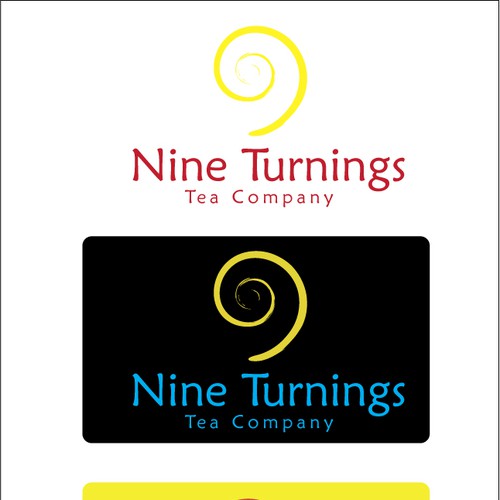 Tea Company logo: The Nine Turnings Tea Company Diseño de CREATEEQ