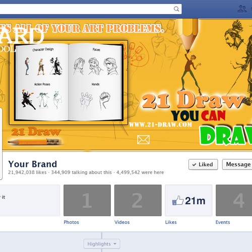 Design a facebook banner image. Diseño de spreado