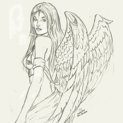 Winged woman of ragisan, Illustration or graphics contest