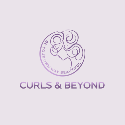 Logo for curly hair brand Diseño de designer Ha
