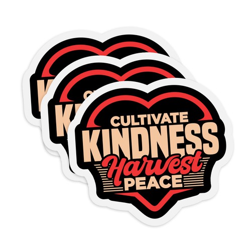 Design A Sticker That Embraces The Season and Promotes Peace Ontwerp door mozaikworld