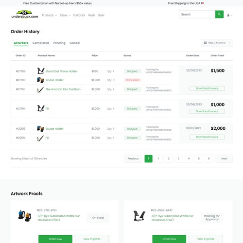 Easy to use Customer Account Page Design by gherdhen14