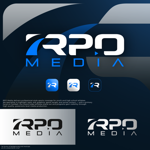 Design a Bold Sports Media Logo for RPO Media – The ESPN for High School Athletes (Think Overtime x Design by wSn™