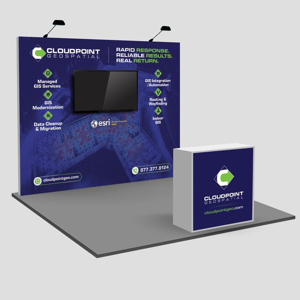 Tradeshow Booth Design for GIS Mapping Company