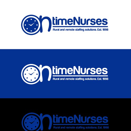 logo and business card for Ontime Nurses Diseño de El John