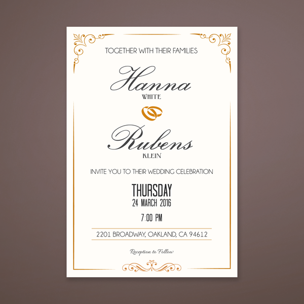 Wedding Invitation Card