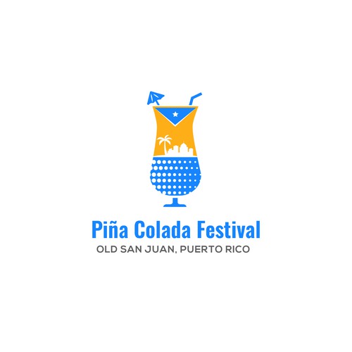 Design Piña Colada Festival Logo and Branding Package di smitadesign