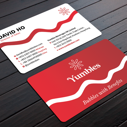 Create a Business Card for Yumbles! A Young Dynamic Fermented Foods Company Based in Hong Design by Rose ❋