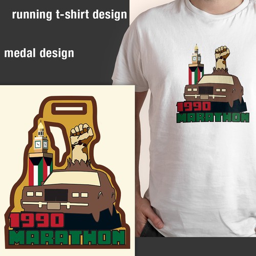 marathon medal Design by Andreart Q
