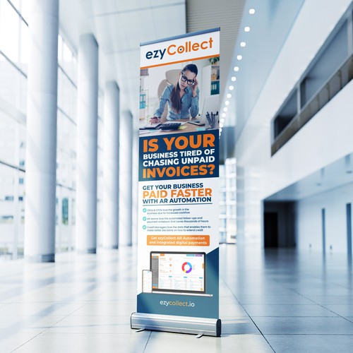 B2B Saas Pull Up Banner for Trade Show Design by icon89GraPhicDeSign