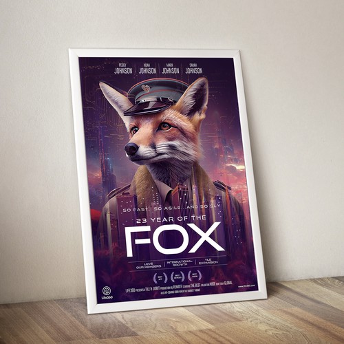 Life360 2023 Year of the Fox Poster Design by sougatacreative