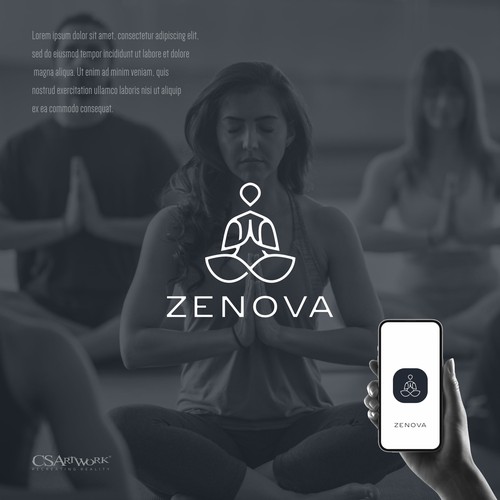 Zenova Logo: Revolutionary suite of health and wellness mobile apps Design by CSArtwork