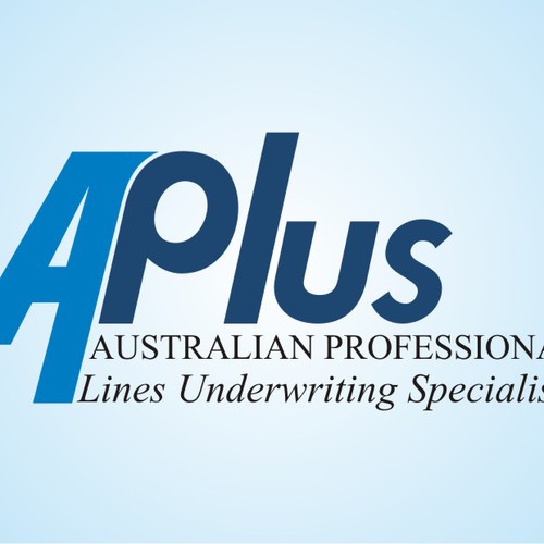 logo for APlus (Australian Professional Lines Underwriting SpecialistsP Design by gujoe