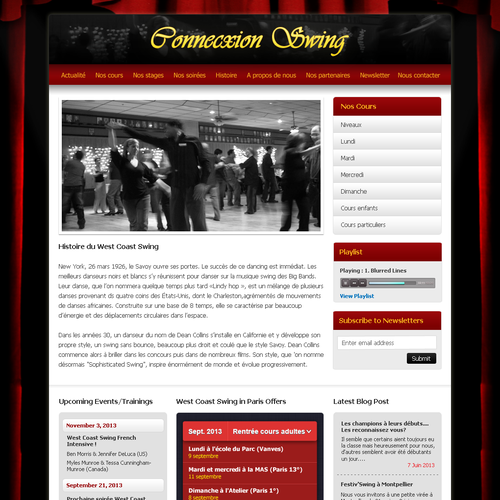 Web page design contest entry by wnluv