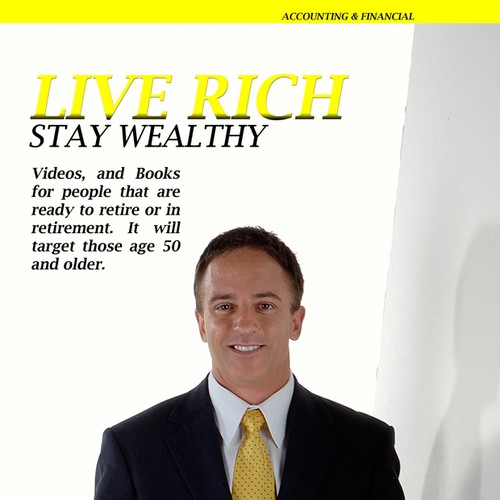 book or magazine cover for Live Rich Stay Wealthy Diseño de Rakhmman