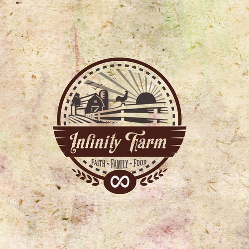 Lifestyle blog "Infinity Farm" needs a clean, unique logo to complement its rural brand. Réalisé par NevenaLa