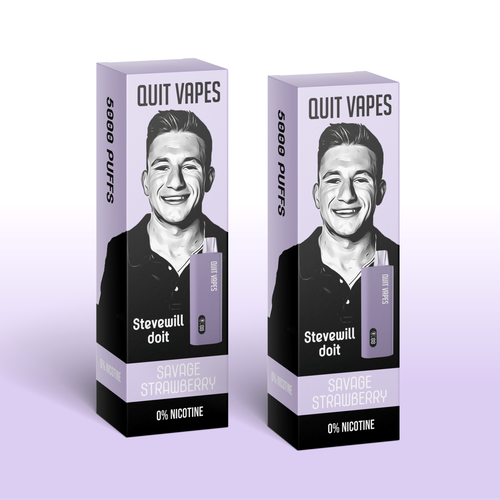 Quit Vape Package for disposable vape device Design by SONUPARMAR