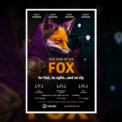 Design di Life360 2023 Year of the Fox Poster di MeDesign✦