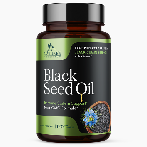 Natural Black Seed Oil Design Needed for Nature's Nutrition Design by Encephalon™