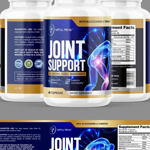 Supplements label Design by Qalandar