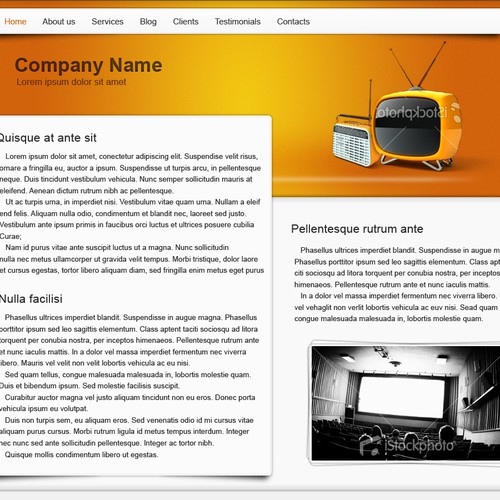 1-3 Page Website Template Design von kpp0209