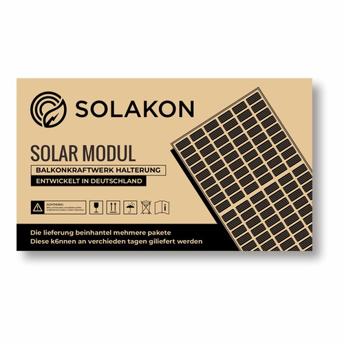 Create a nice Packaging Design for Solar Panels Design by diviart