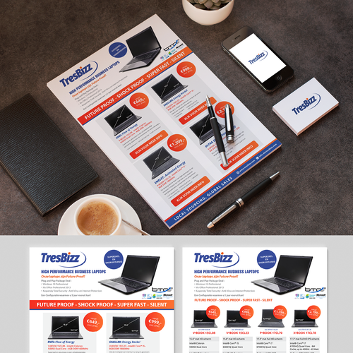 "Re-design of digitale brochure, repeating requirement for (near) future. Note: Do not redesign the Logo!" winning Logo design