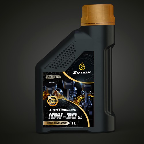 auto lubricant label design | strong , modern and powerful Design by Joe Ladislaus