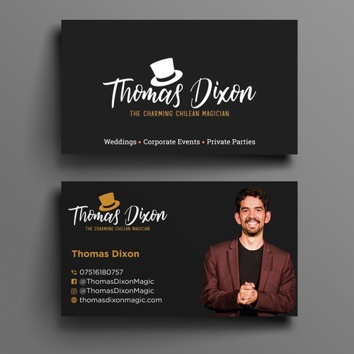 Magician Business Cards Design