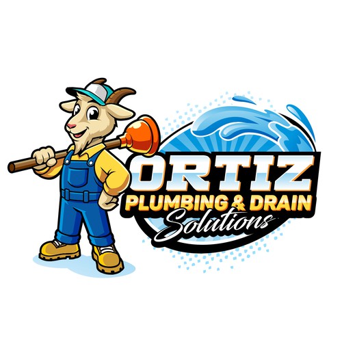 Design a bold GOAT mascot logo for a San Diego plumbing company Design by zoelhenry