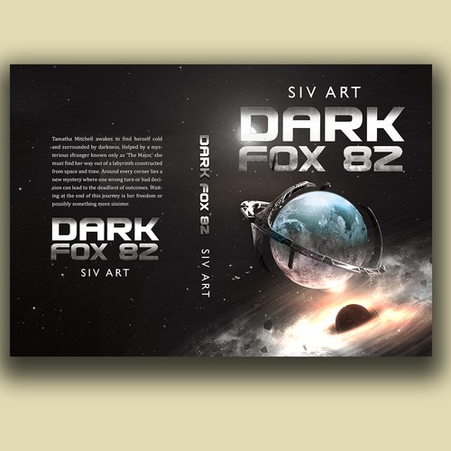 Science Fiction Book Cover- Black holes, Dyson Spheres and the darkness of space Design by Agazar