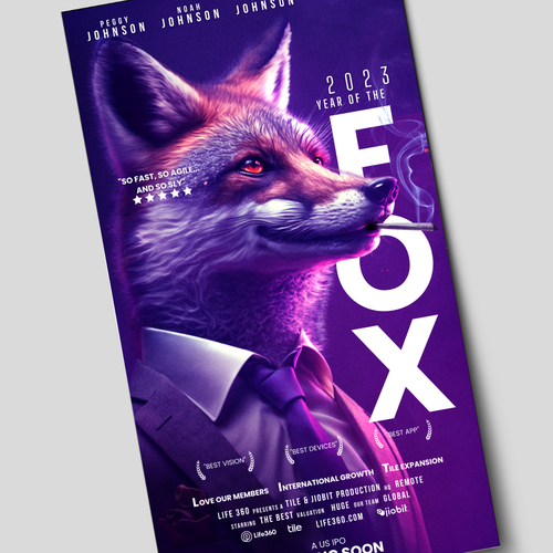Design di Life360 2023 Year of the Fox Poster di Ashley Cannuli